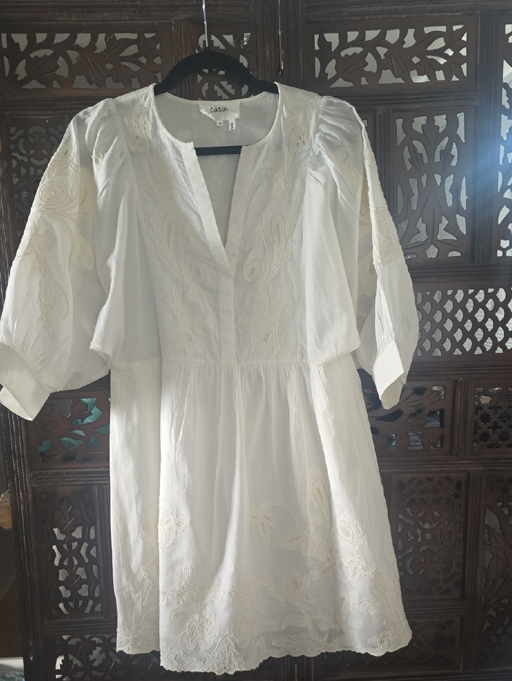 ba&sh 100% Cotton White Dress